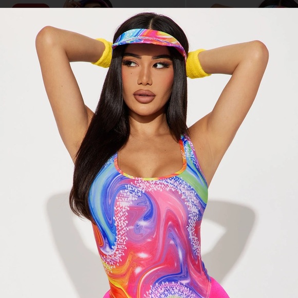 Barbie Roller Skate Dreamgirl 5 Piece Costume Set - Picture 3 of 4